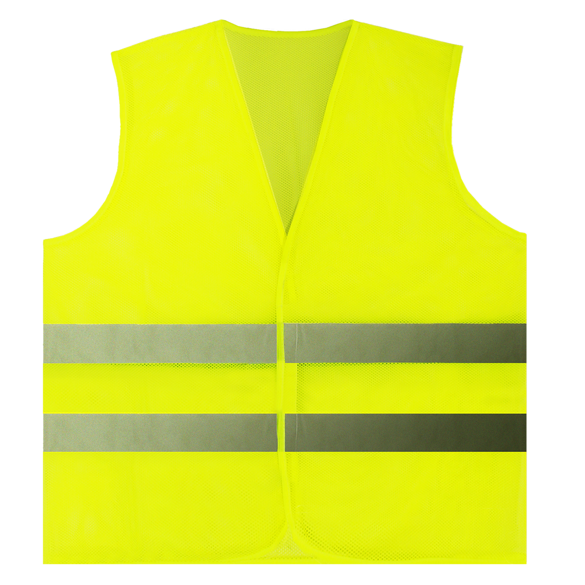 Same Day Delivery hi-vis Safety Yellow Vest reflective  2Strips+pockets-Custom
